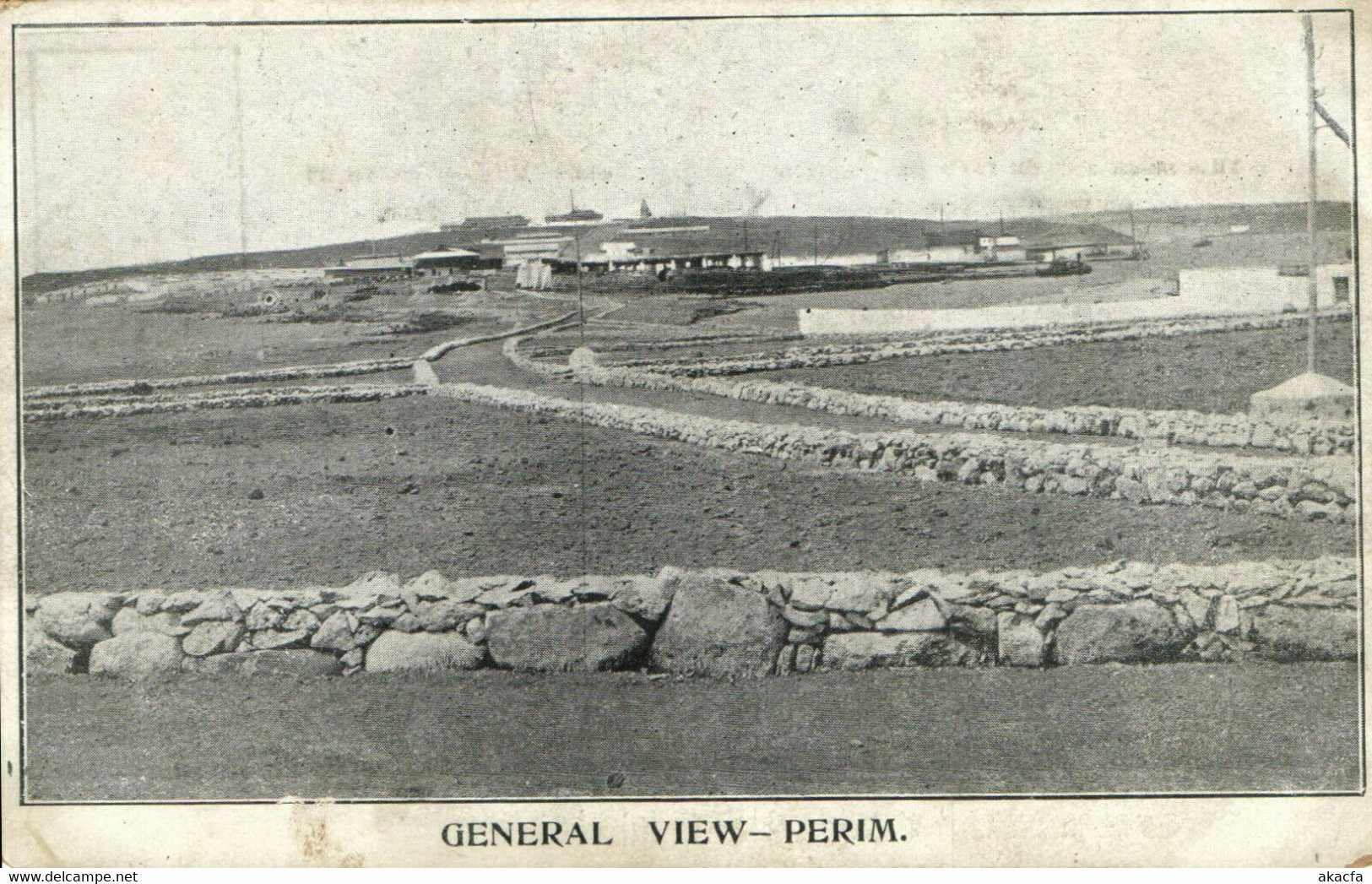 PC CPA YEMEN, PERIM ISLAND, GENERAL VIEW, Vintage Postcard (b24668) - Yémen
