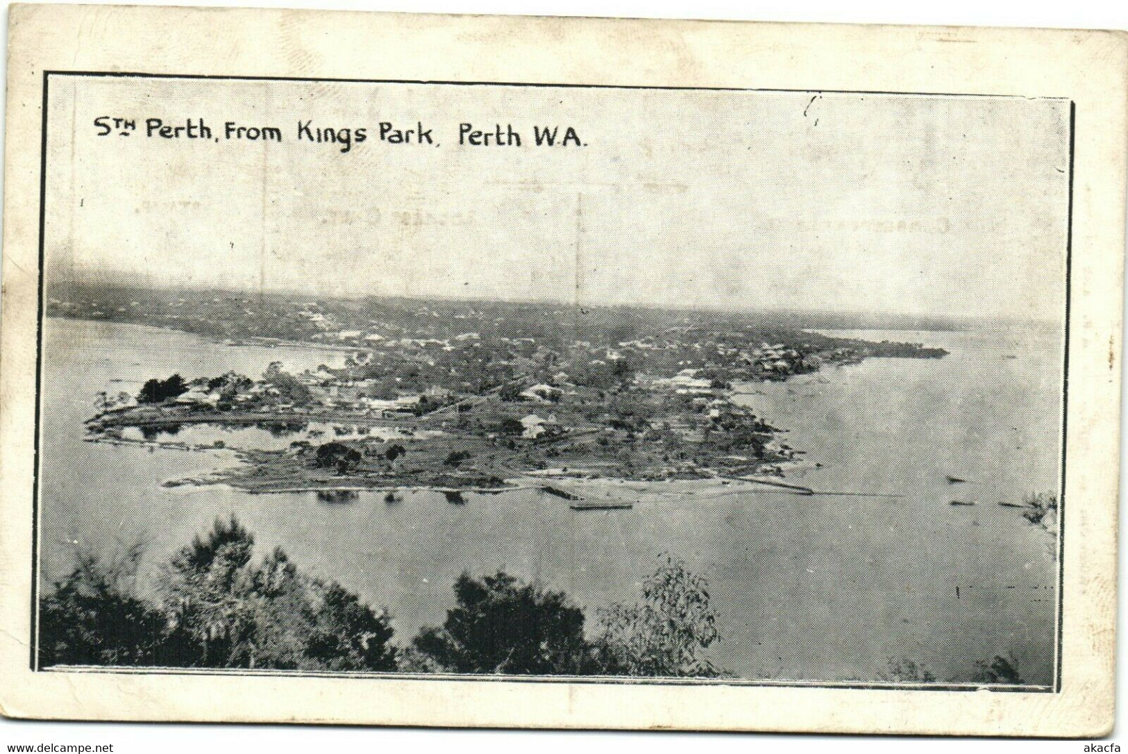 PC CPA AUSTRALIA, PERTH FROM KING'S PARK, Vintage Postcard (b27090) - Perth