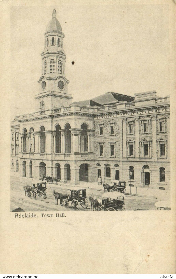 PC CPA AUSTRALIA, ADELAIDE, TOWN HALL, Vintage Postcard (b27106) - Adelaide