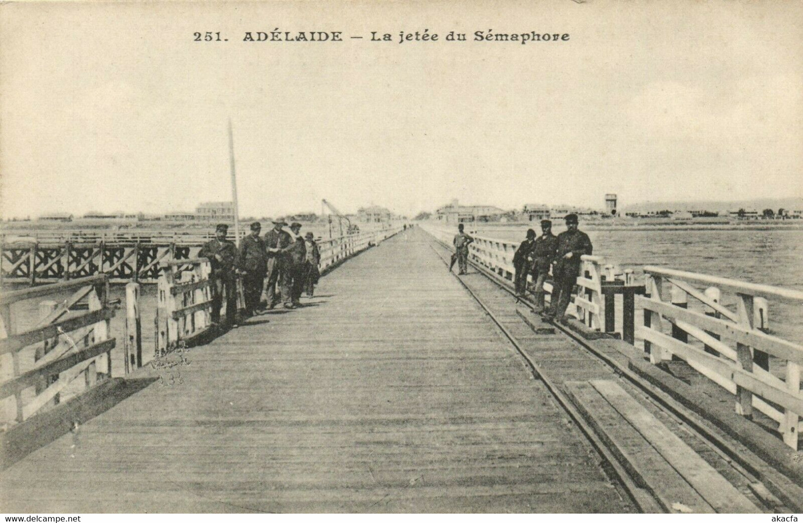 PC CPA AUSTRALIA, ADELAIDE, JETÉE DU SÉMAPHORE, Vintage Postcard (b27138) - Adelaide