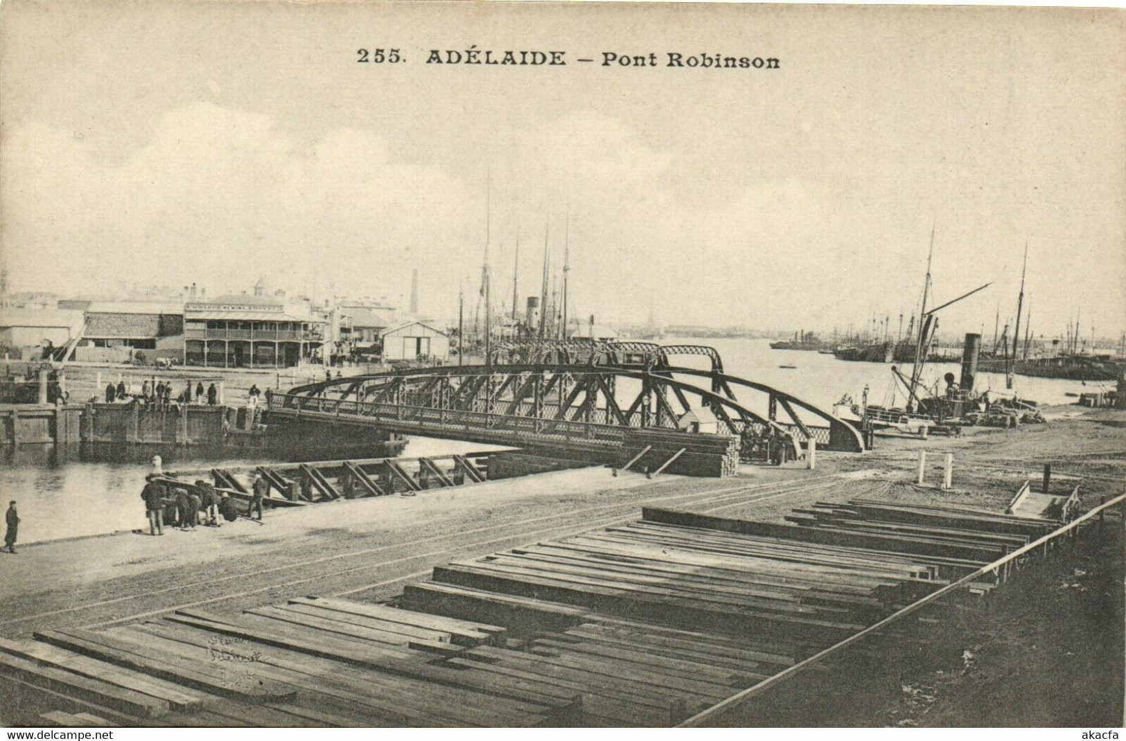 PC CPA AUSTRALIA, ADELAIDE, PONT ROBINSON, Vintage Postcard (b27140) - Adelaide