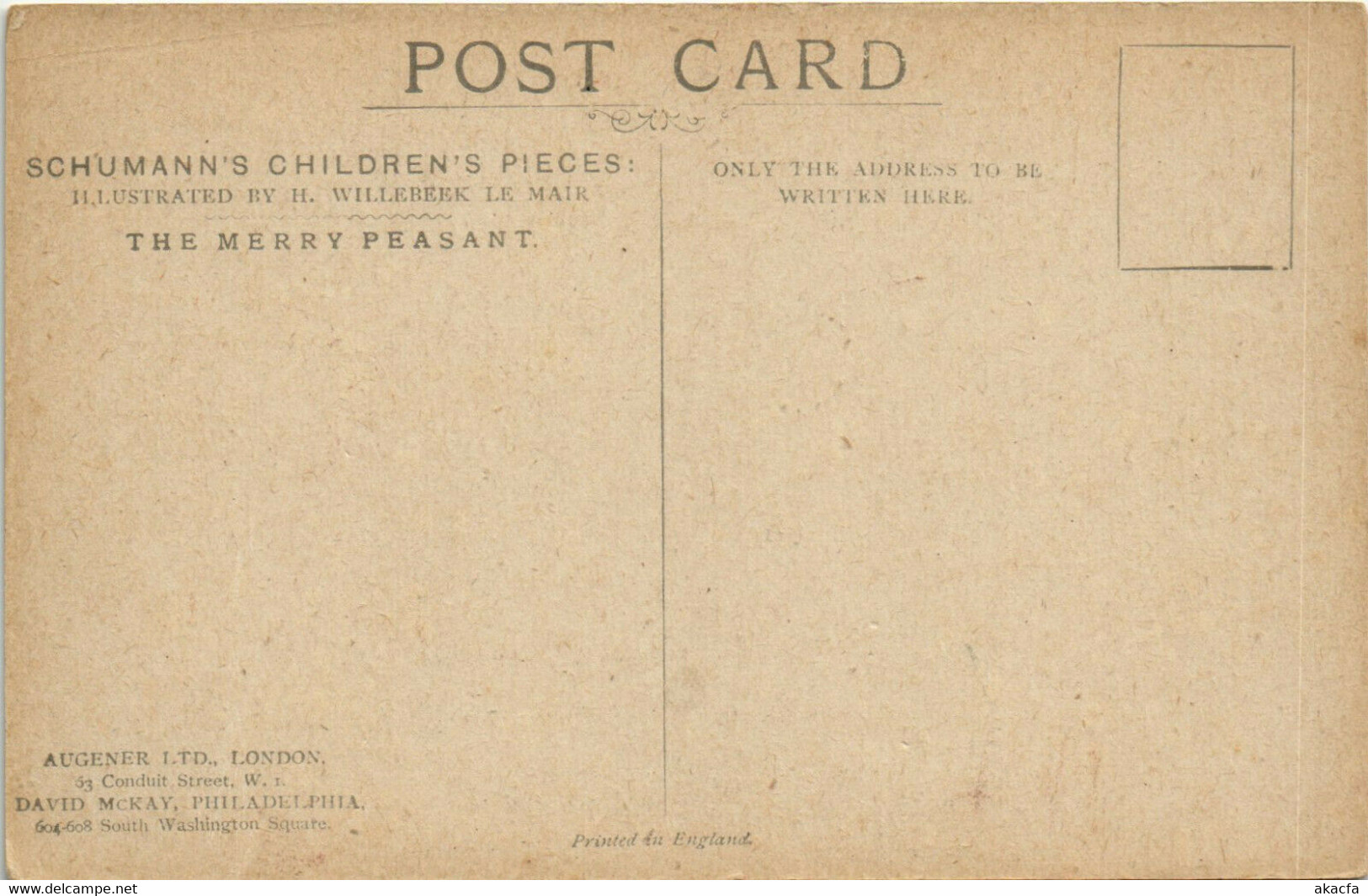 PC CPA WILLEBEEK LE MAIR ARTIST SIGNED MERRY PEASANT Vintage Postcard (b27577) - Le Mair