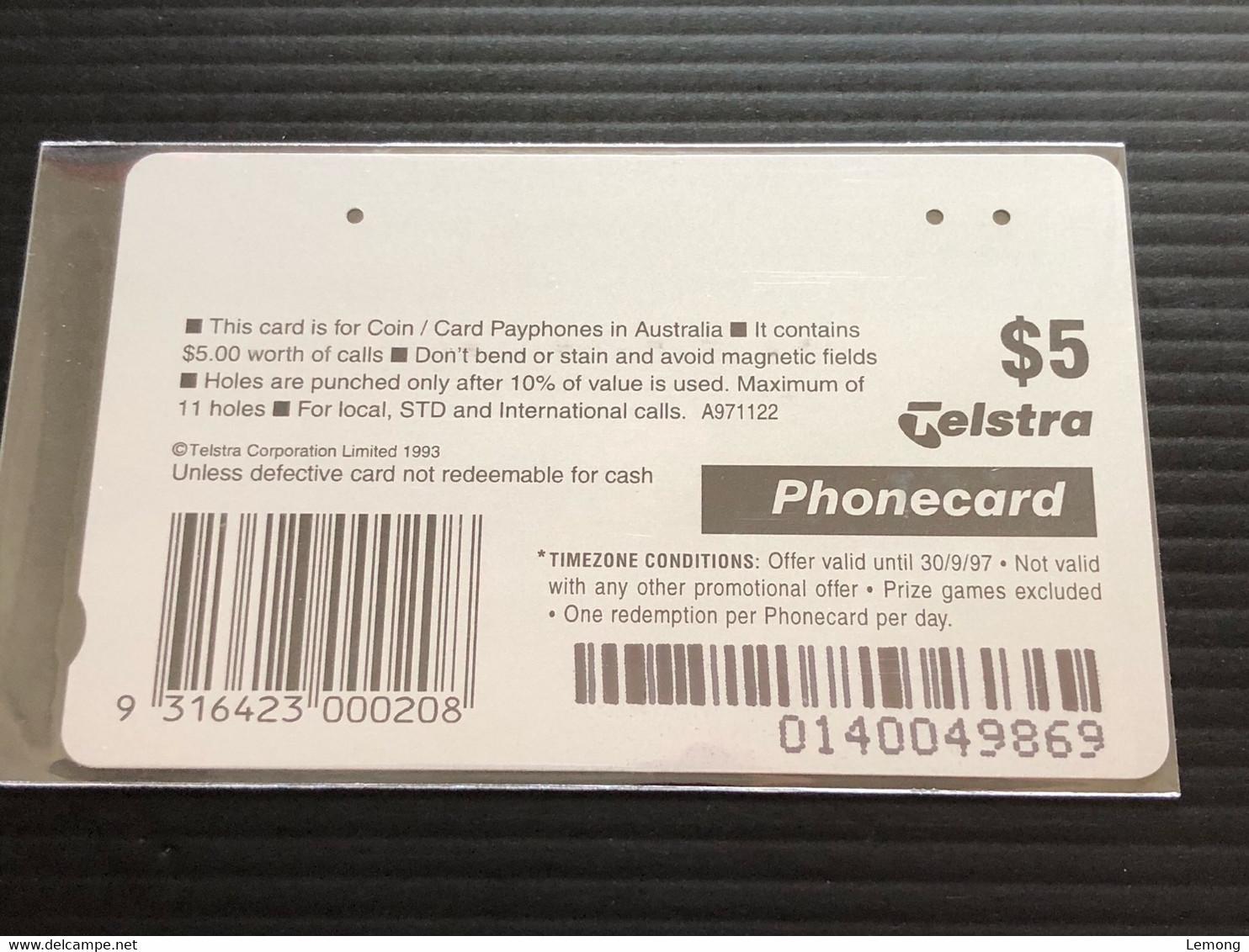 Australia Phonecard, 1 Used Card - Australie