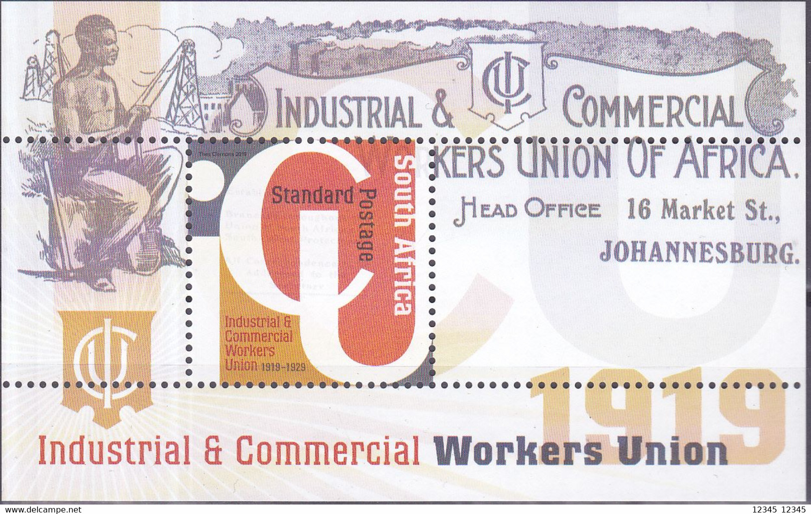 Zuid Afrika 2020, Postfris MNH, Industrial & Commercial Workers Union - Unused Stamps