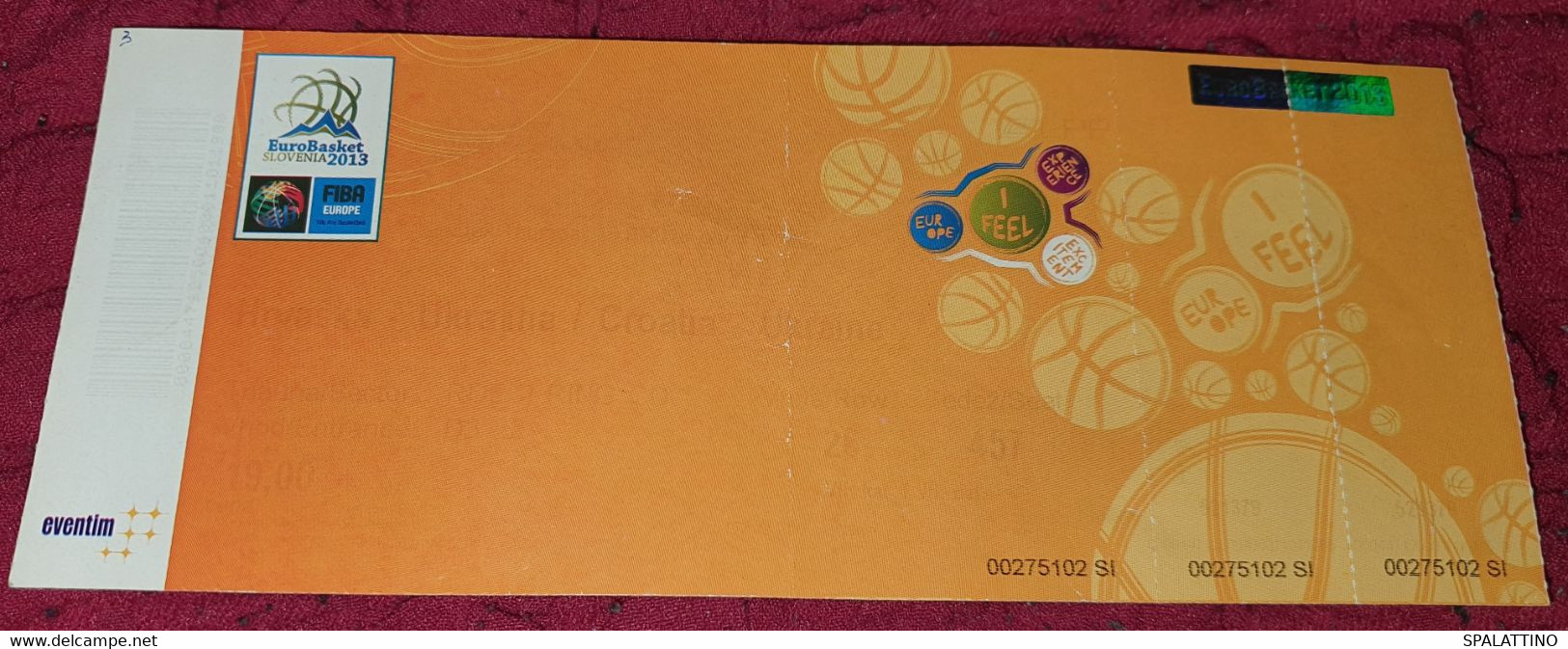 CROATIA- UKRAINE, EUROBASKET 2013.,  MATCH TICKET - Apparel, Souvenirs & Other