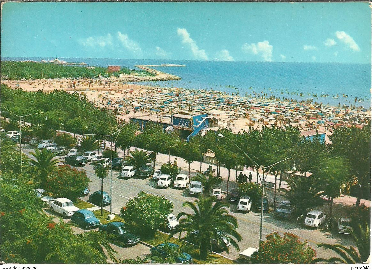 San Benedetto Del Tronto (Ascoli Piceno) Lungomare E Spiaggia, Seafront And Beach - Ascoli Piceno