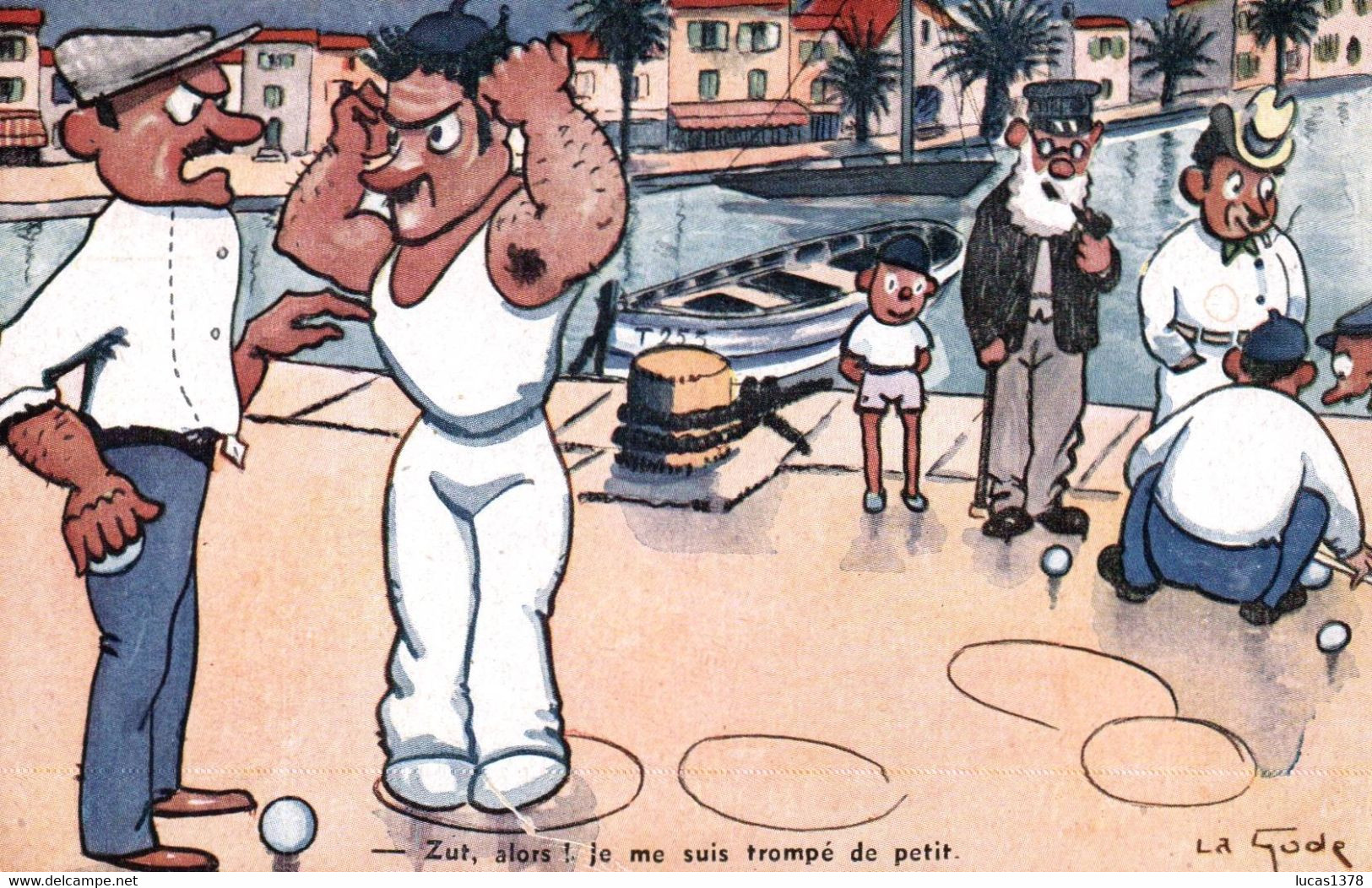 PETANQUE - ILLUSTRATEUR LA GODE "LES PETANQUEURS" - Boule/Pétanque