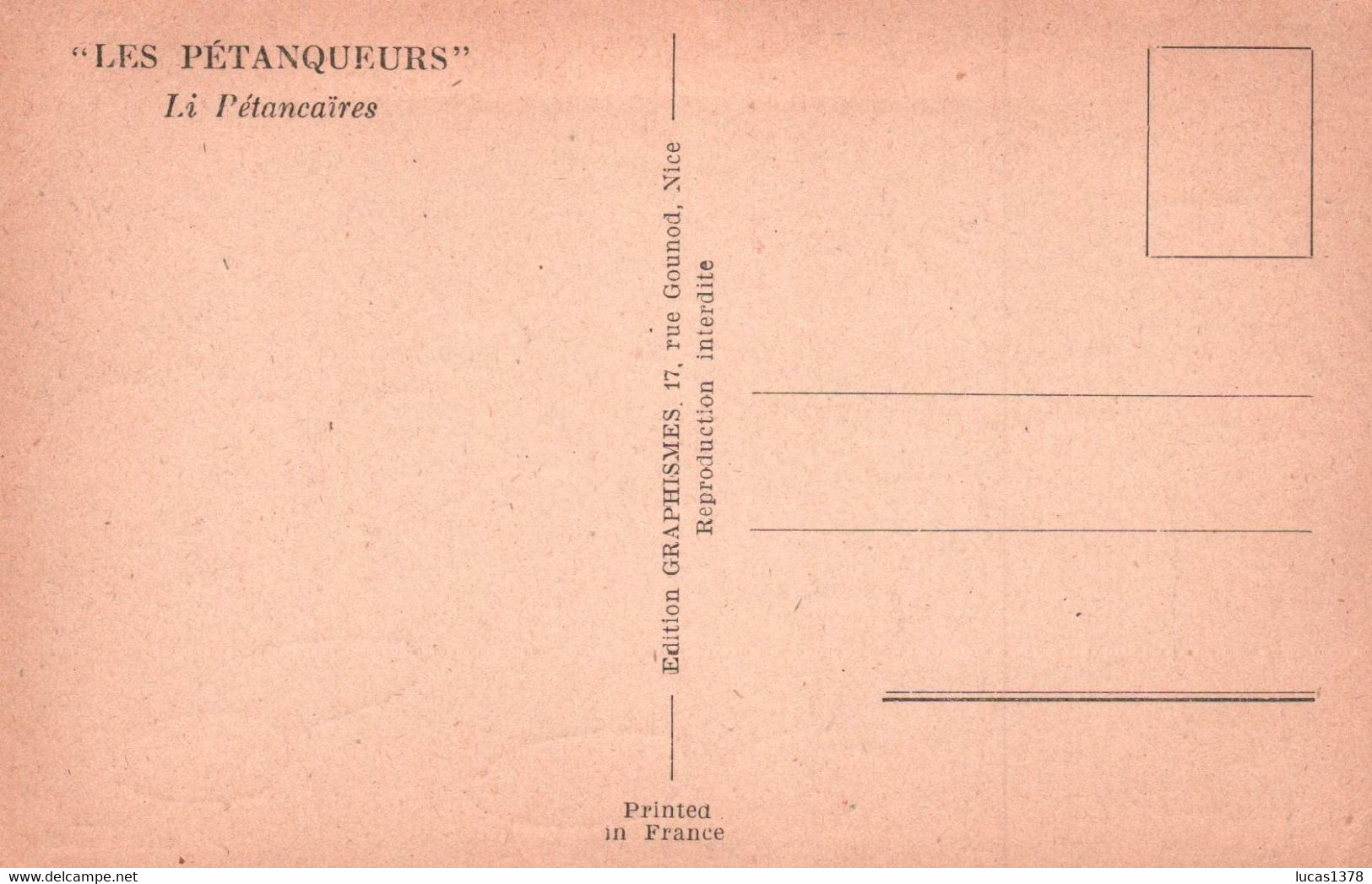 PETANQUE - ILLUSTRATEUR LA GODE "LES PETANQUEURS" - Bowls