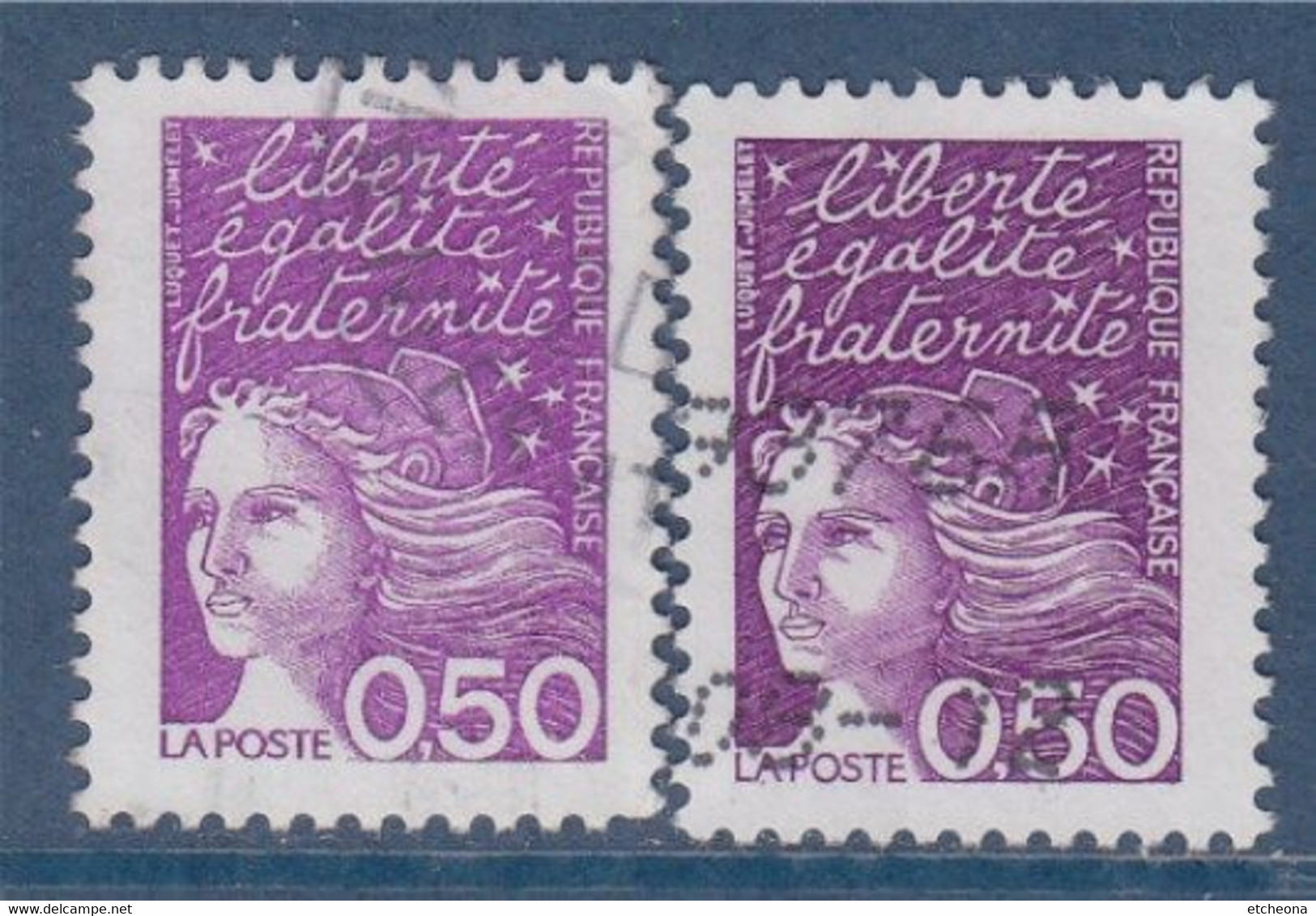 Marianne De Luquet 14 Juillet N°3088 Impression Différente Visible Sur O De La Poste Et LAPOSTE Plus Fin à Droite Oblité - Used Stamps