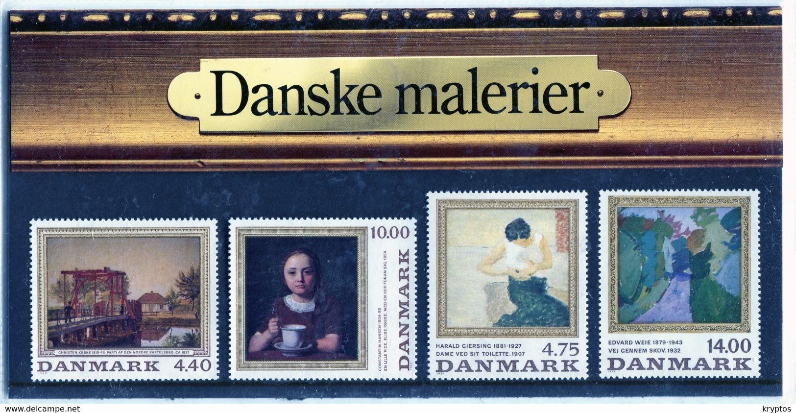 Denmark 1989-91. Danish Paintings. 2 Complete Sets In Folder. MINT - Verzamelingen