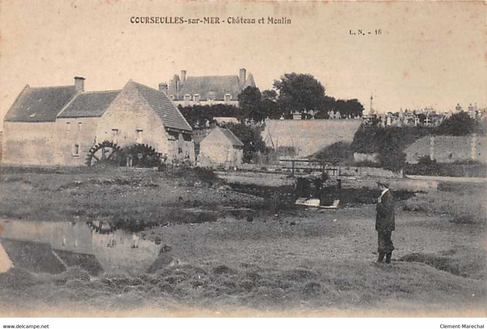 COURSEULLES SUR MER - Château Et Moulin - Très Bon état - Courseulles-sur-Mer