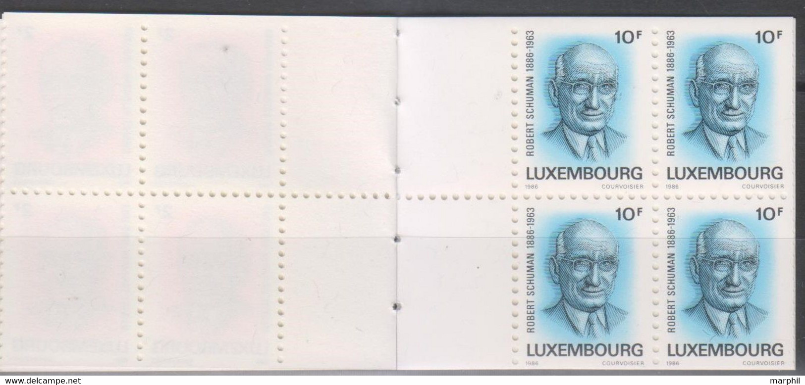 Lussemburgo 1986 UnN°L1106 Completo Con 10v MNH/** Vedere Scansione - Postzegelboekjes