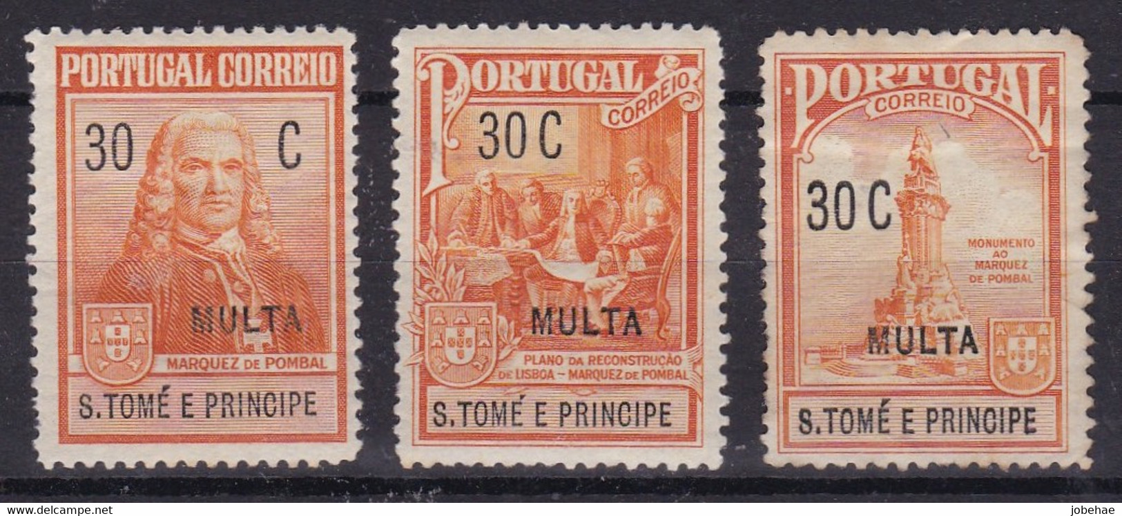 Saint Thomas Et Prince Colonie Portugaise Tax YT*+° 52-54 - Africa Portuguesa