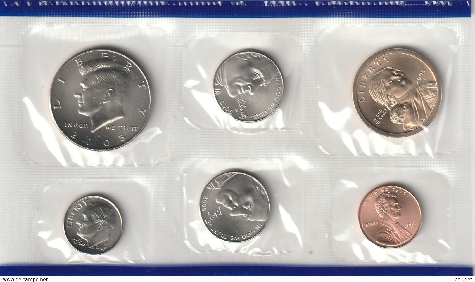 United States Min Uncirculated Coin Set - 2005 - Denver / Philadelphia - Mint Sets