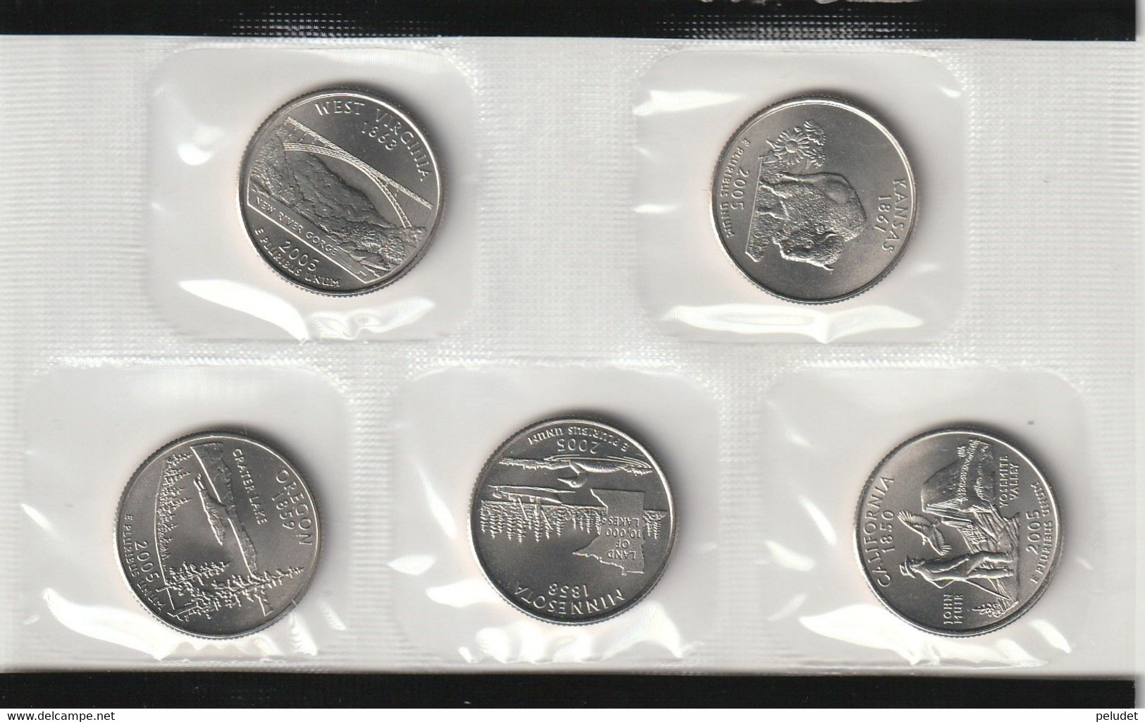 United States min uncirculated coin set - 2005 - Denver / Philadelphia