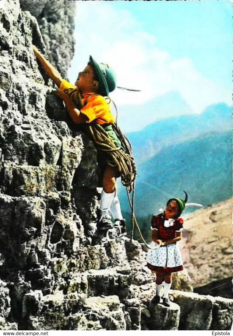 ► CPSM Escalade Enfant Alpin Italie 1960 - Climbing