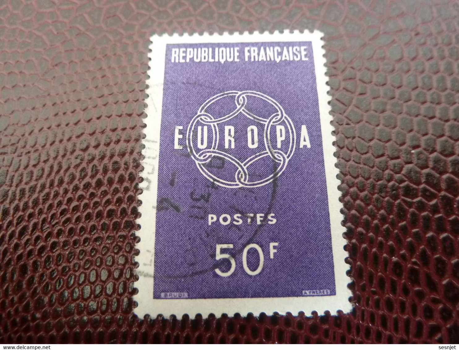 Europa - 50f. - Yt 1219 - Violet - Oblitéré - Année 1959 - - 1959