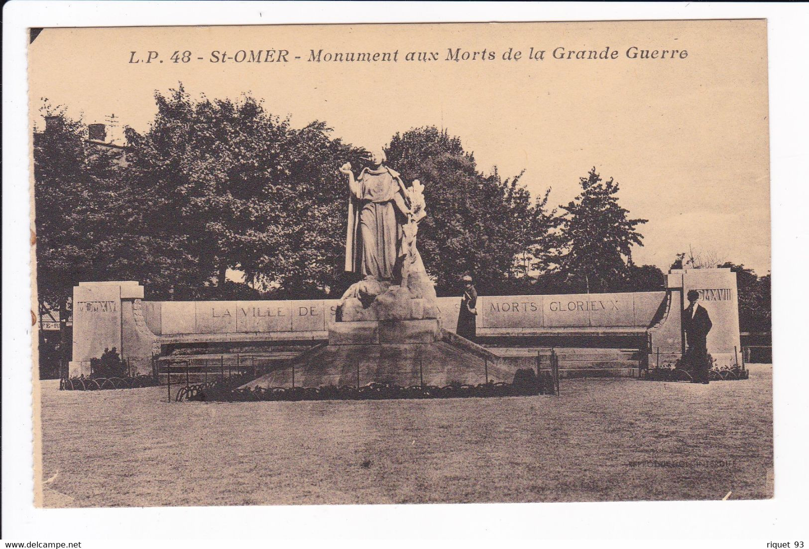 L.P. 48 - St-OMER - Monument Aux Morts De La Grande Guerre - Saint Omer