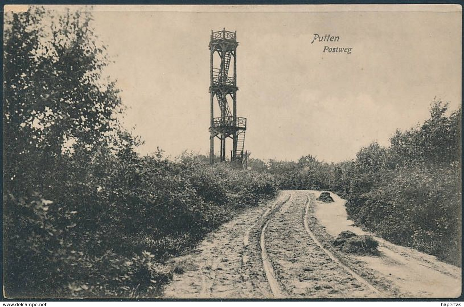 Putten Postweg Bomentuin / Wooden Tower - Posted 1920 - Putten