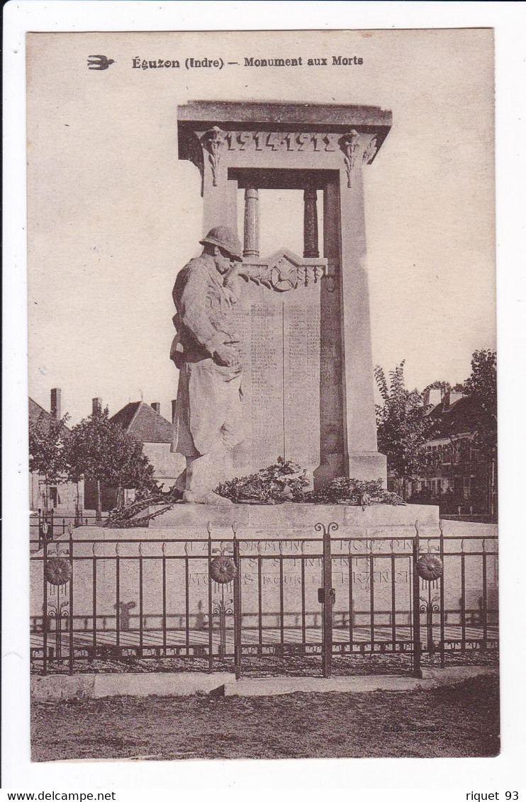 Eguzon - Monument Aux Morts - Sonstige & Ohne Zuordnung