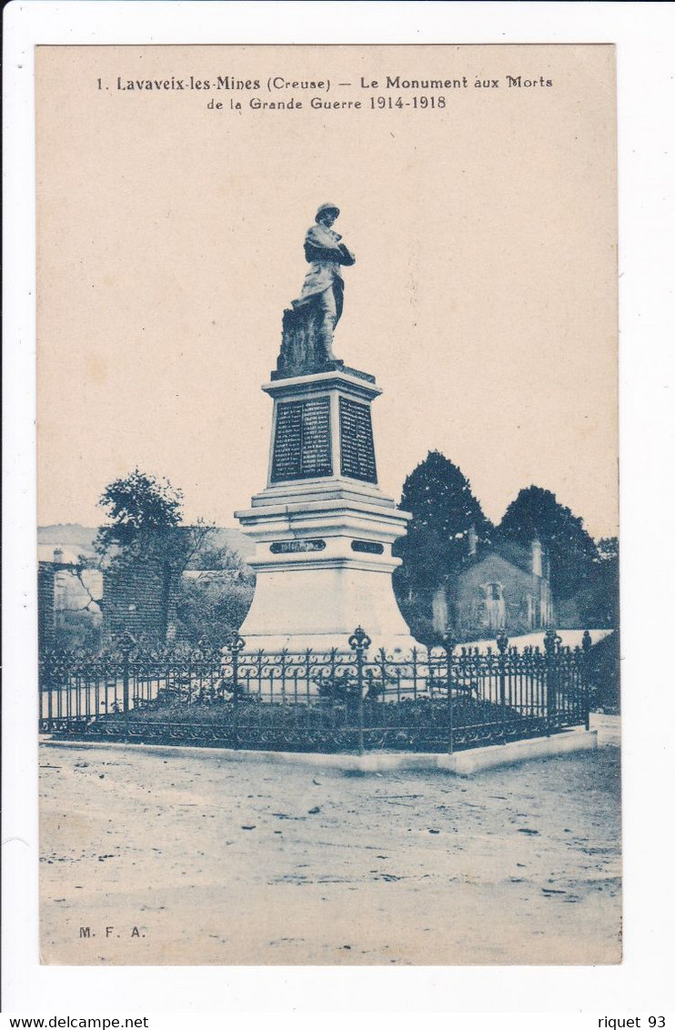 1 - Lavaveix-les-Mines - Le Monument Aux Morts De La Grande Guerre 1914-1918 - Autres & Non Classés