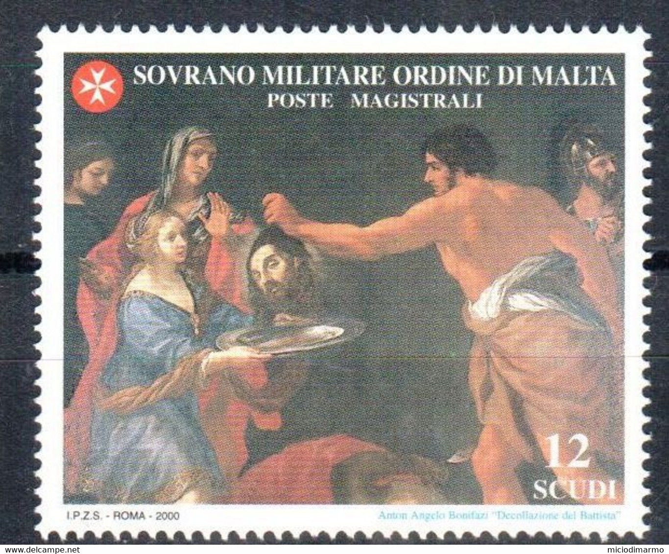 C206) SMOM 2000 - SAN GIOVANNI BATTISTA 22° EMISSIONE - NUOVI - Malte (Ordre De)