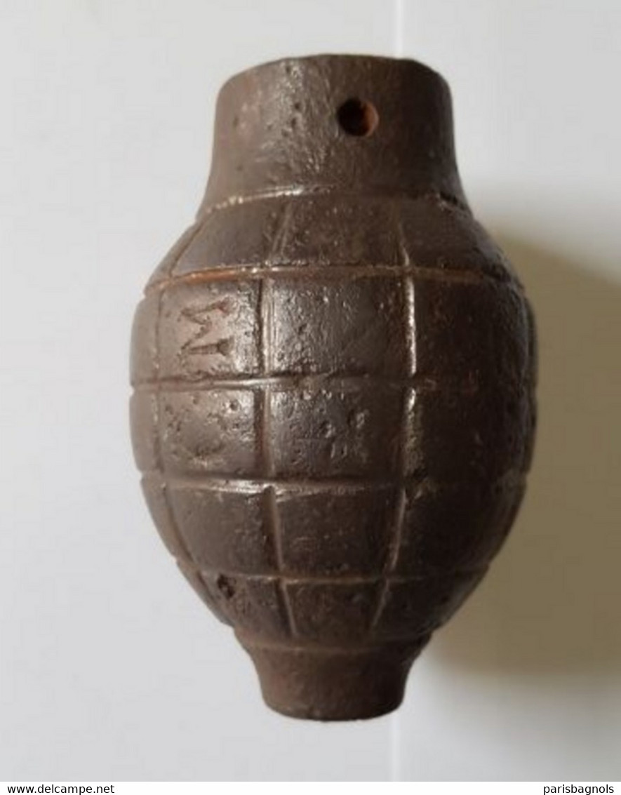 WW1 - Grenade FOUG  Neutralisée Française Avec Marquages - Guerre 14-18 - 1914-18