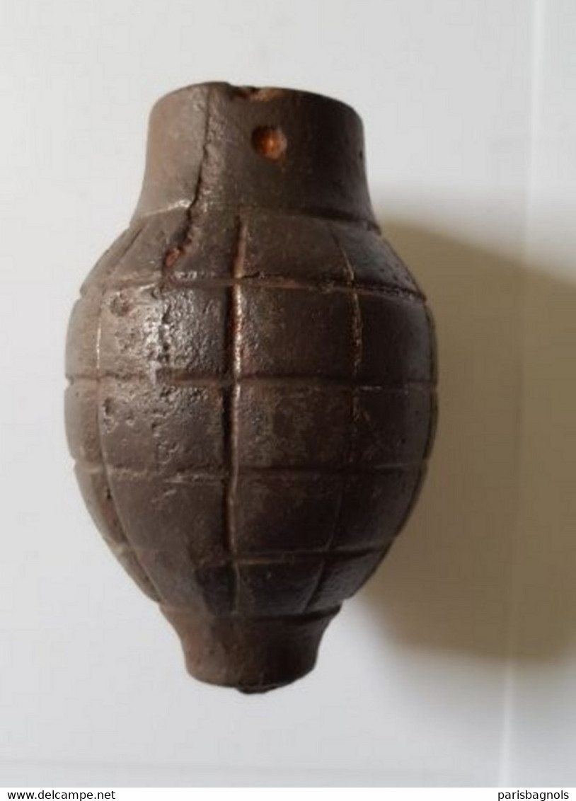 WW1 - Grenade FOUG  Neutralisée Française Avec Marquages - Guerre 14-18 - 1914-18