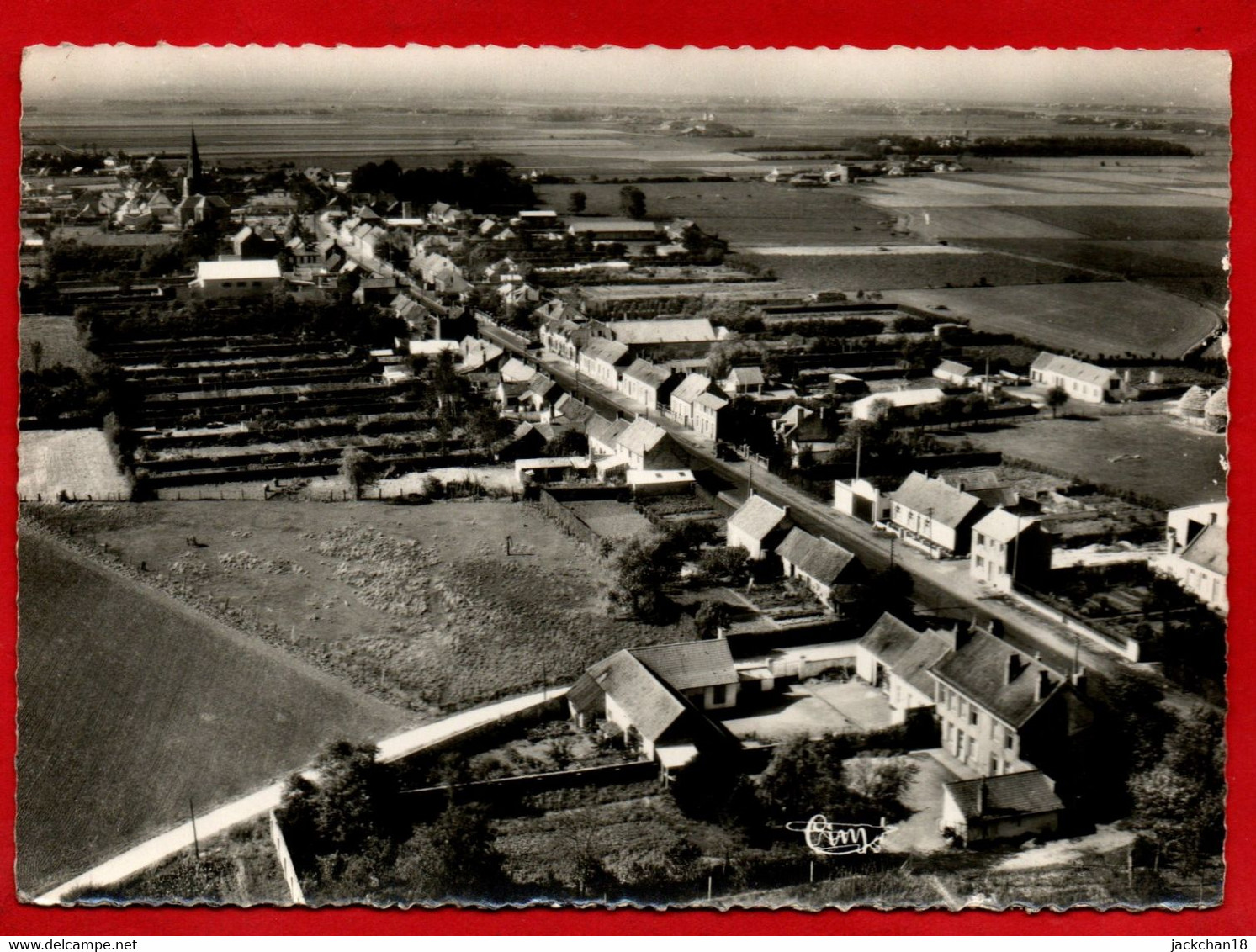 --  OYE - PLAGE  (Pas De Calais) - VUE AERIENNE  / ROUTE NATIONALE - - Oye Plage