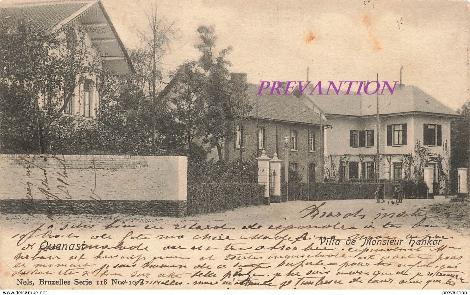 QUENAST - Villa De Monsieur Henkar - Carte Circulé 1904 - Rebecq