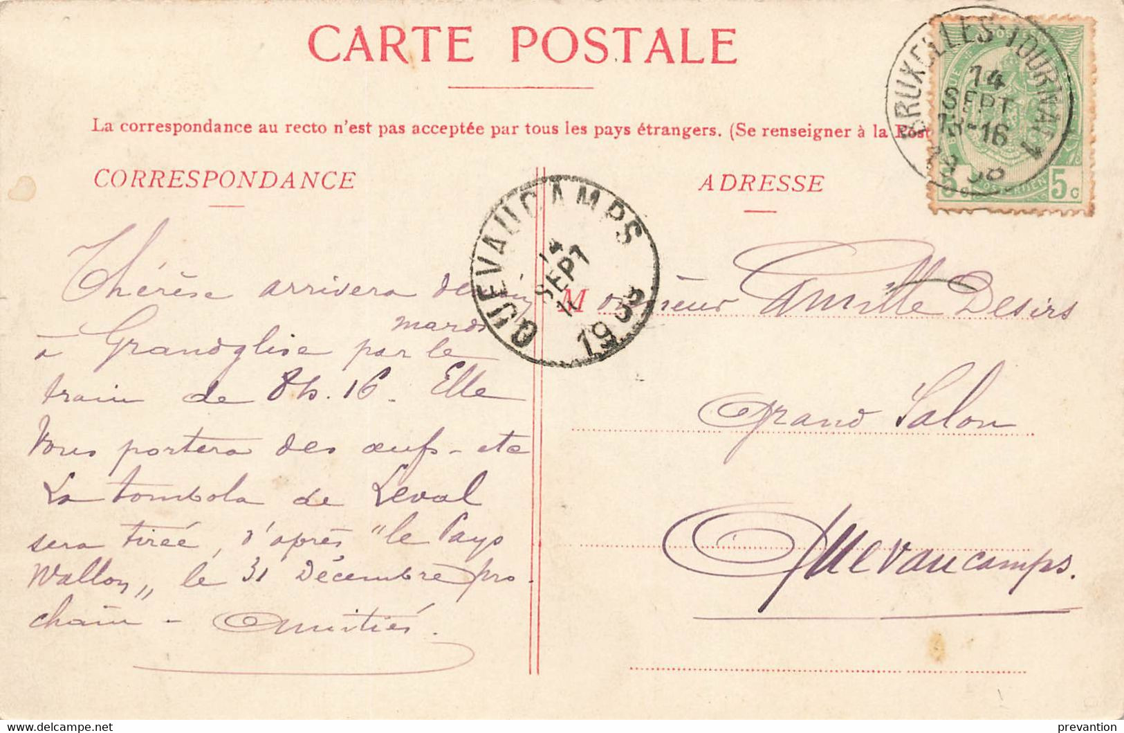 SILLY - La Gare, Côté Extérieur - Carte Circulé En 1908 - Silly