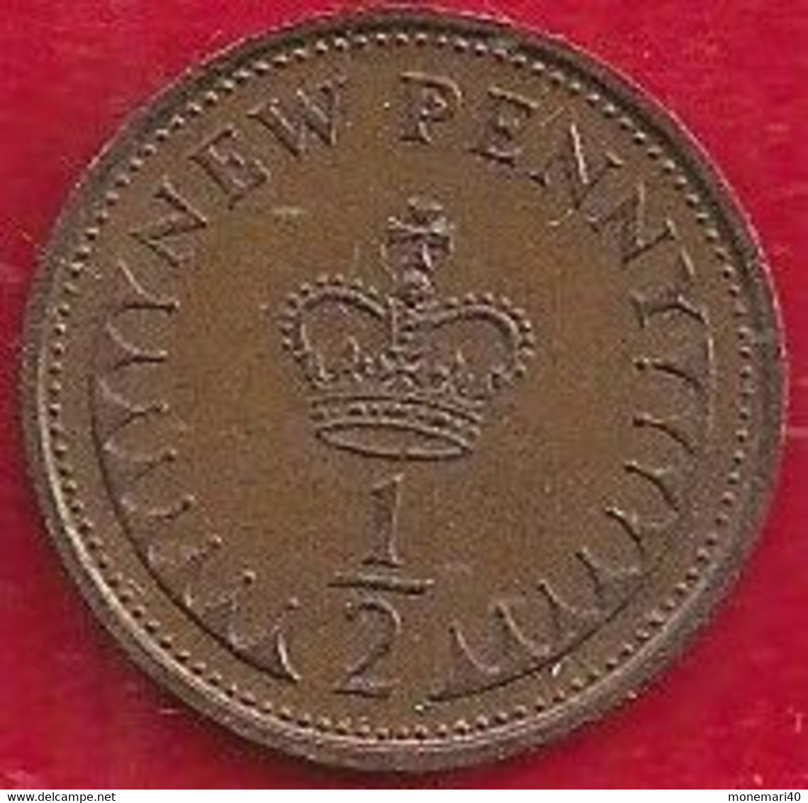 GRANDE-BRETAGNE 1/2 NEW PENCE - 1977 - 1/2 Penny & 1/2 New Penny