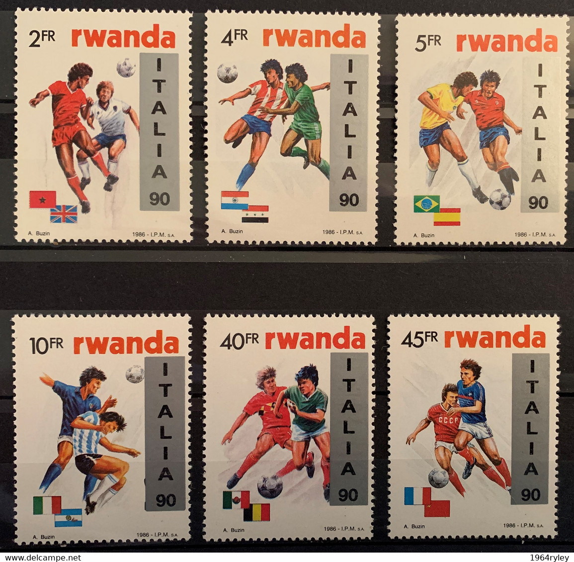 RWANDA  - MNH** - 1990 - # 1360/1365 - Neufs