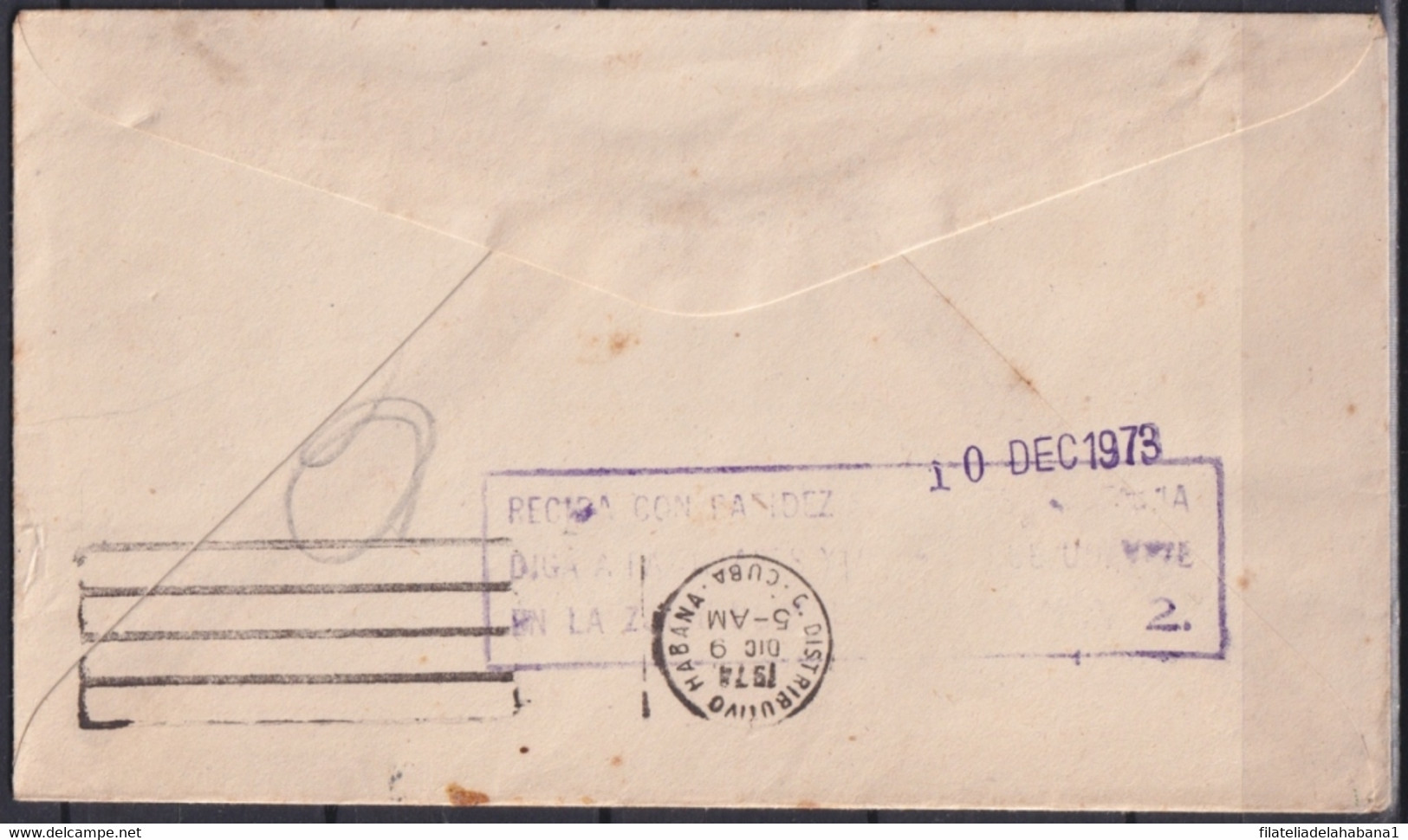 1972-EP-60 CUBA 1972 POSTAL STATIONERY ECHEVARRIA USED IN SAN FRANCISCO DE PAULA, HABANA. - Briefe U. Dokumente