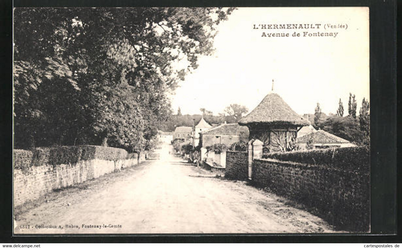 CPA L`Hermenault, Avenue De Fontenay - L'Hermenault