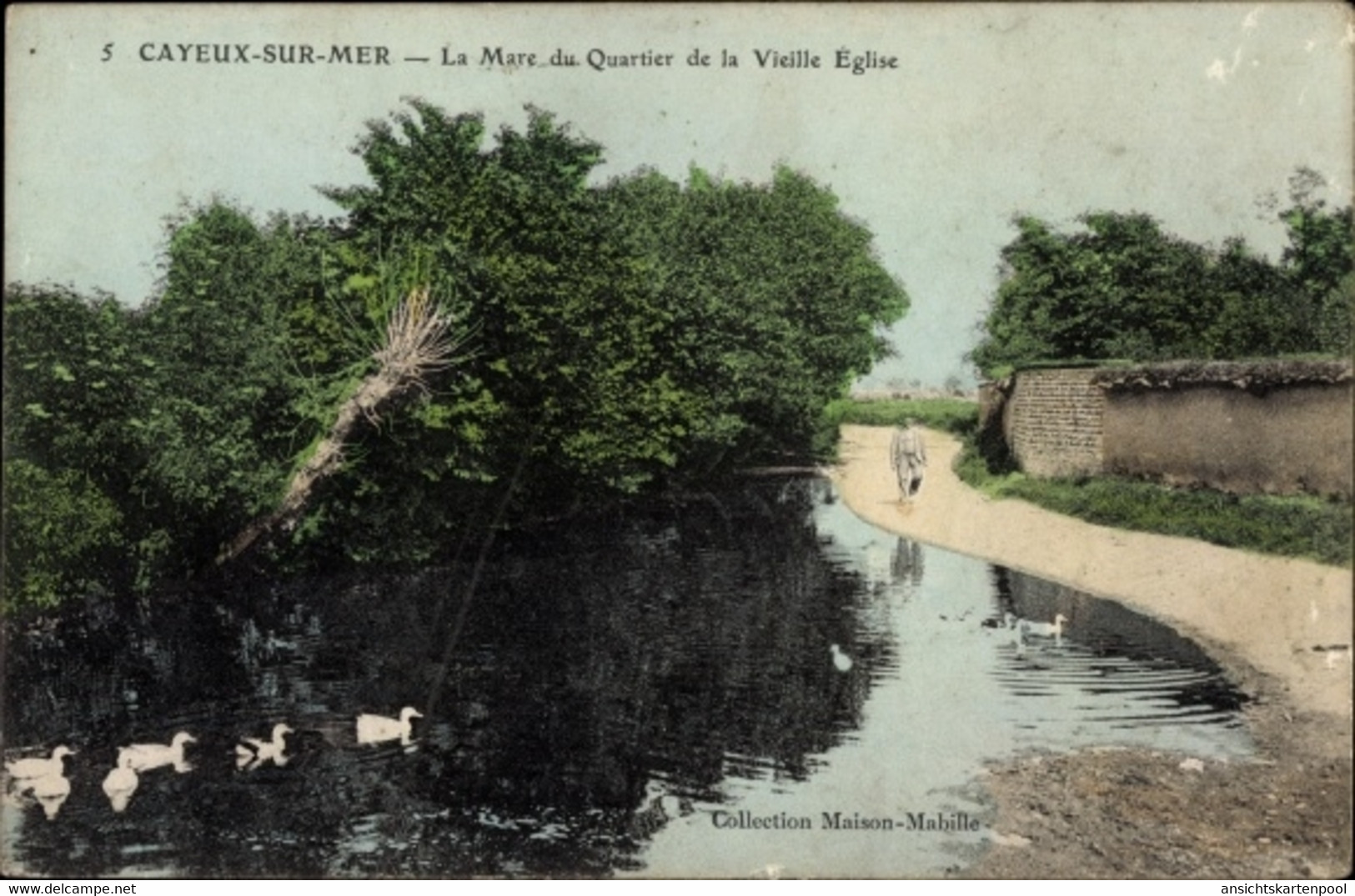 CPA Cayeux Sur Mer Somme, La Mare Du Quartier De La Vieille Eglise - Other & Unclassified