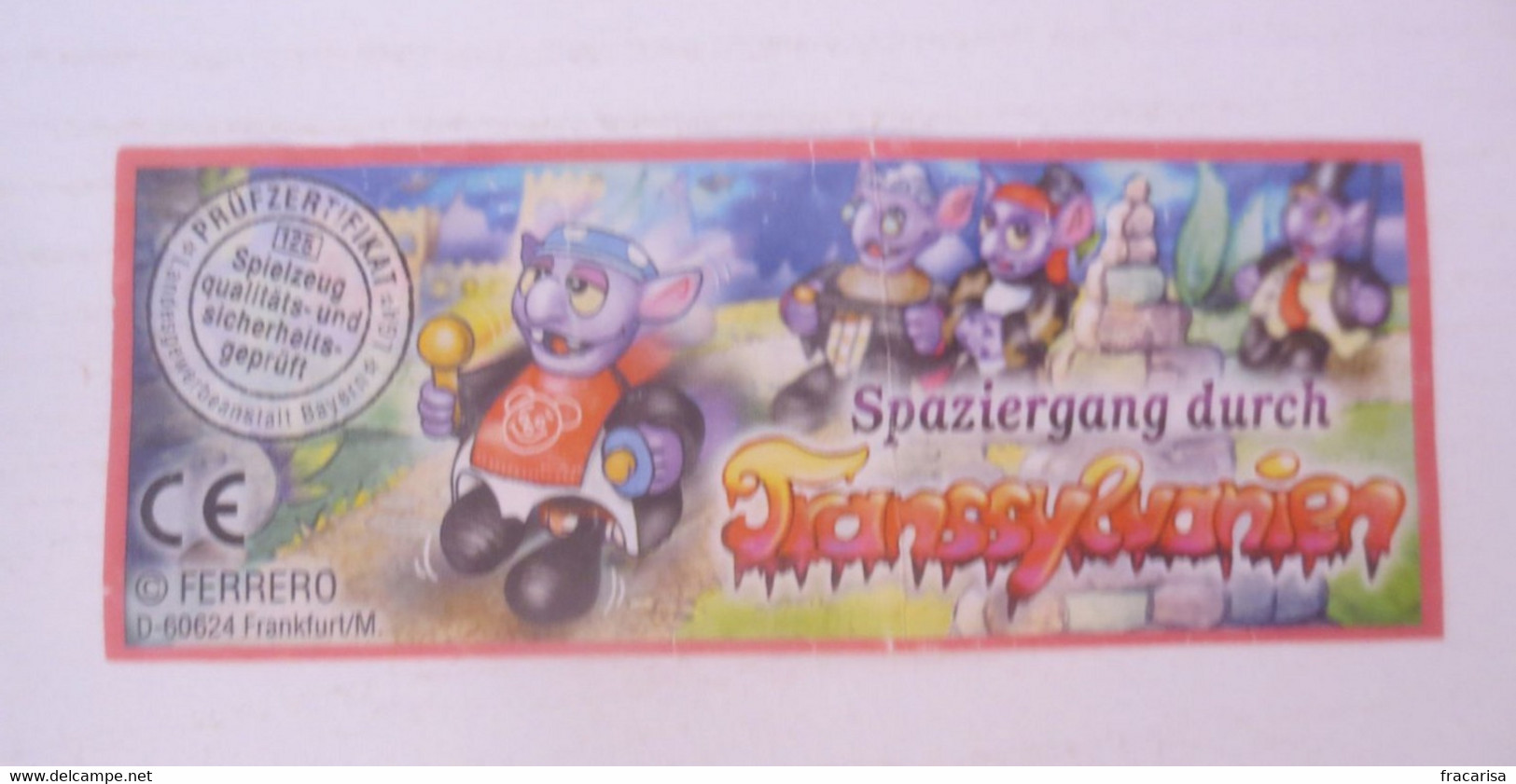 KINDER SURPRISE 2001 Deutch :          BPZ N° 610389 - Istruzioni