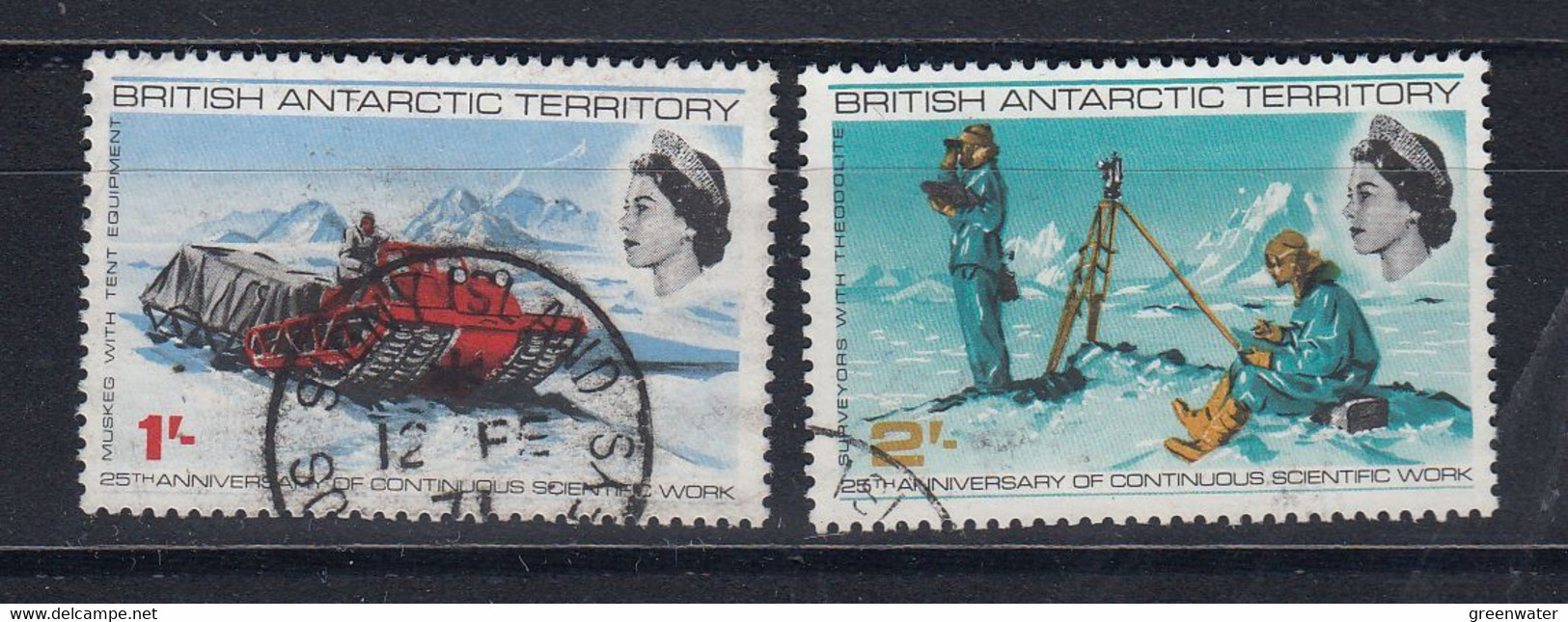 British Antarctic Territory (BAT) 1969 Scientific Work 2v Used (52161A) - Usati