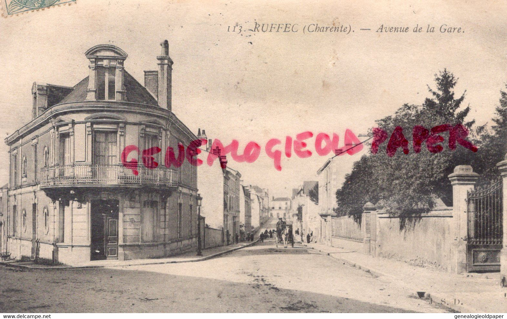 16- RUFFEC - AVENUE DE LA GARE - CHARENTE - Ruffec