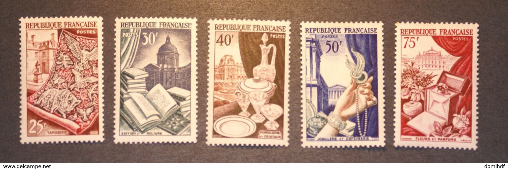 Lot Timbres France * N° 970 à 974 (1954) / Port Offert - Autres & Non Classés