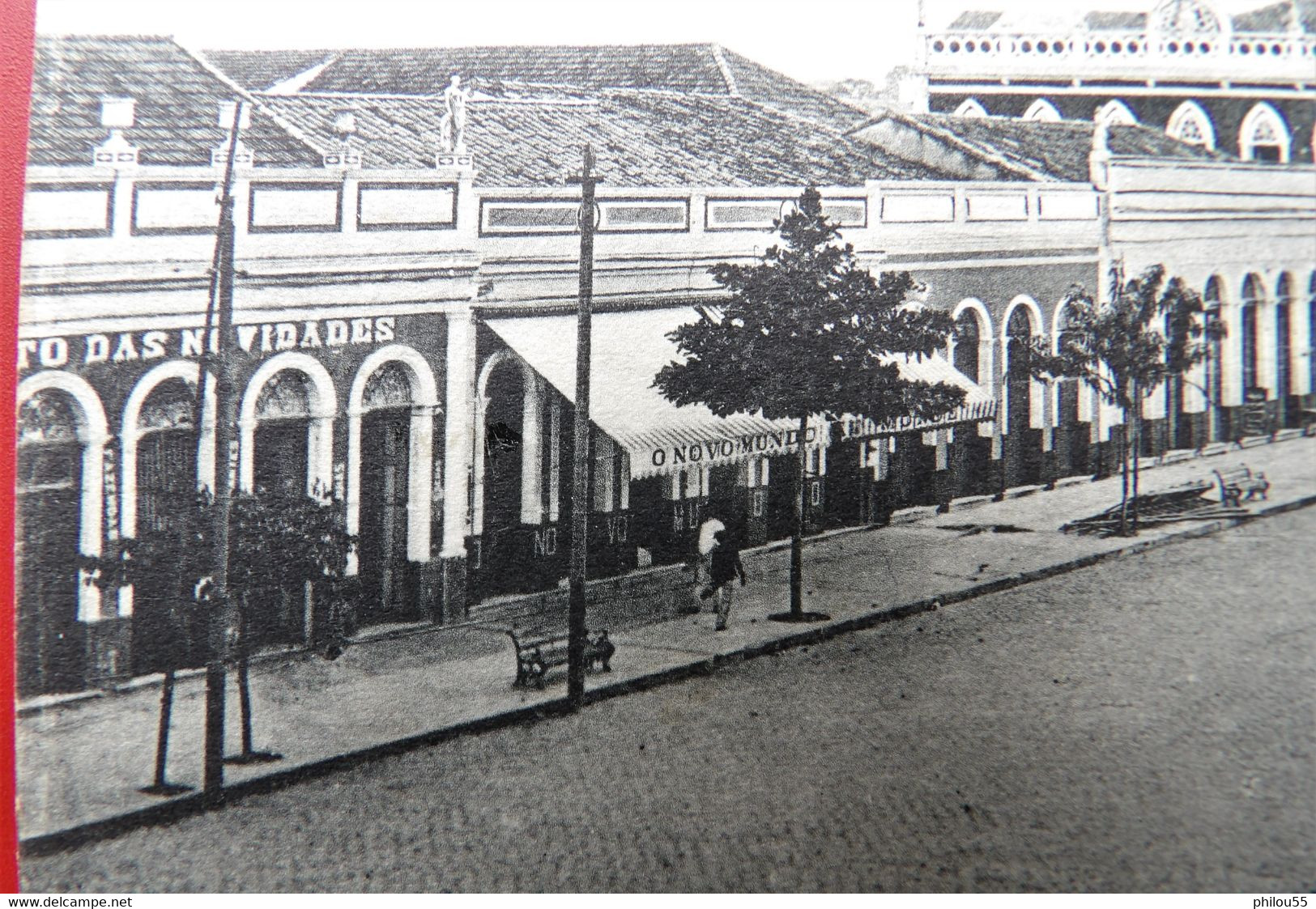 Cpa MANAOS Anime Avenida Eduardo Ribeiro  Precurseur - Manaus