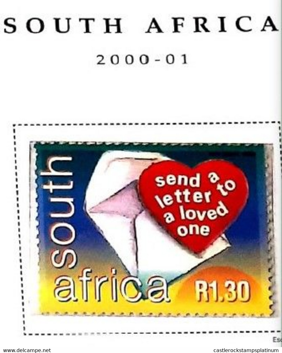 A) 2000, SOUTH AFRICA, POST MAIL, WORLD POST DAY, MULTICOLORED, XF - Lettres & Documents