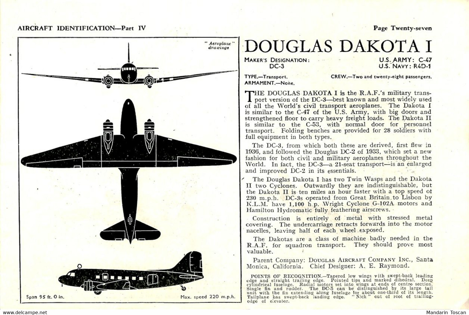 American Monoplanes with the RAF - Aircraft identification (Part IV)