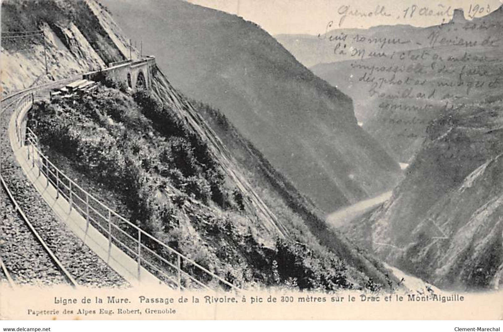 Ligne De La Mure - Passage De La Rivoire, Sur Le Drac Et Le Mont Aiguille - Très Bon état - Altri & Non Classificati