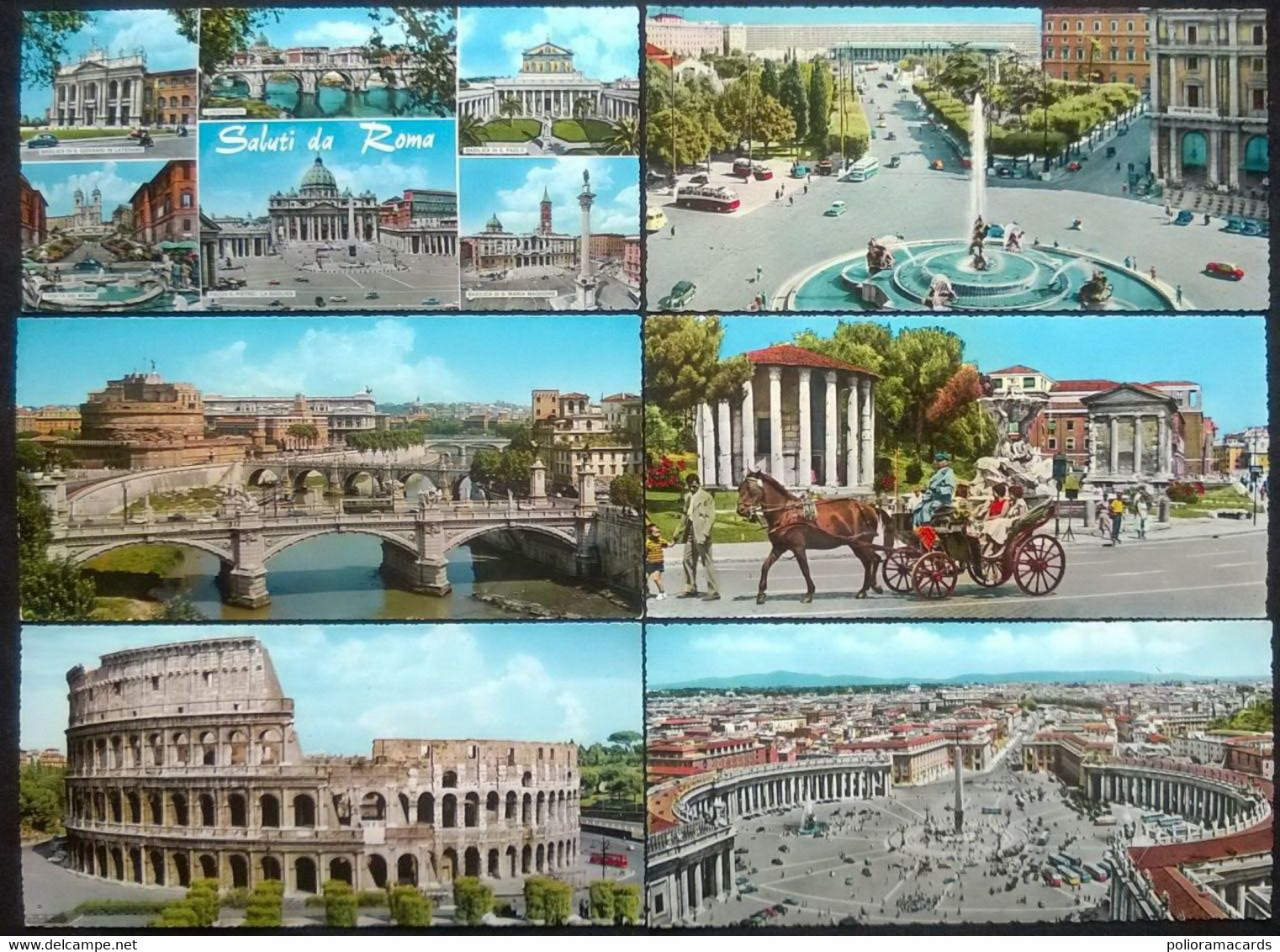 Roma - Lotto Di 22 Cartoline A Col. FG ~102 X 213mm - Verzamelingen