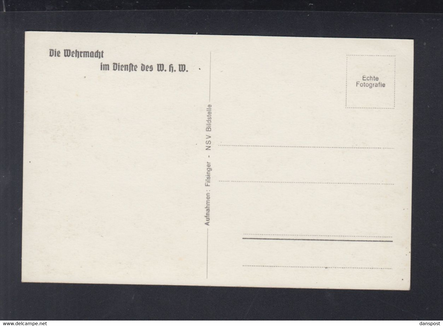 Dt. Reich AK Frankfurt A.M. Die Wehrmacht Im Dienste Des WHW - Frankfurt A. Main