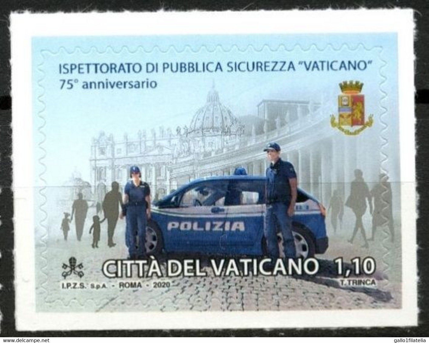 2020 - VATICANO - 75° ANNIVERSARIO ISTITUZIONE ISPETTORATO PUBBLICA SICUREZZA VATICANO - JOINT ISSUE. MNH - Gezamelijke Uitgaven