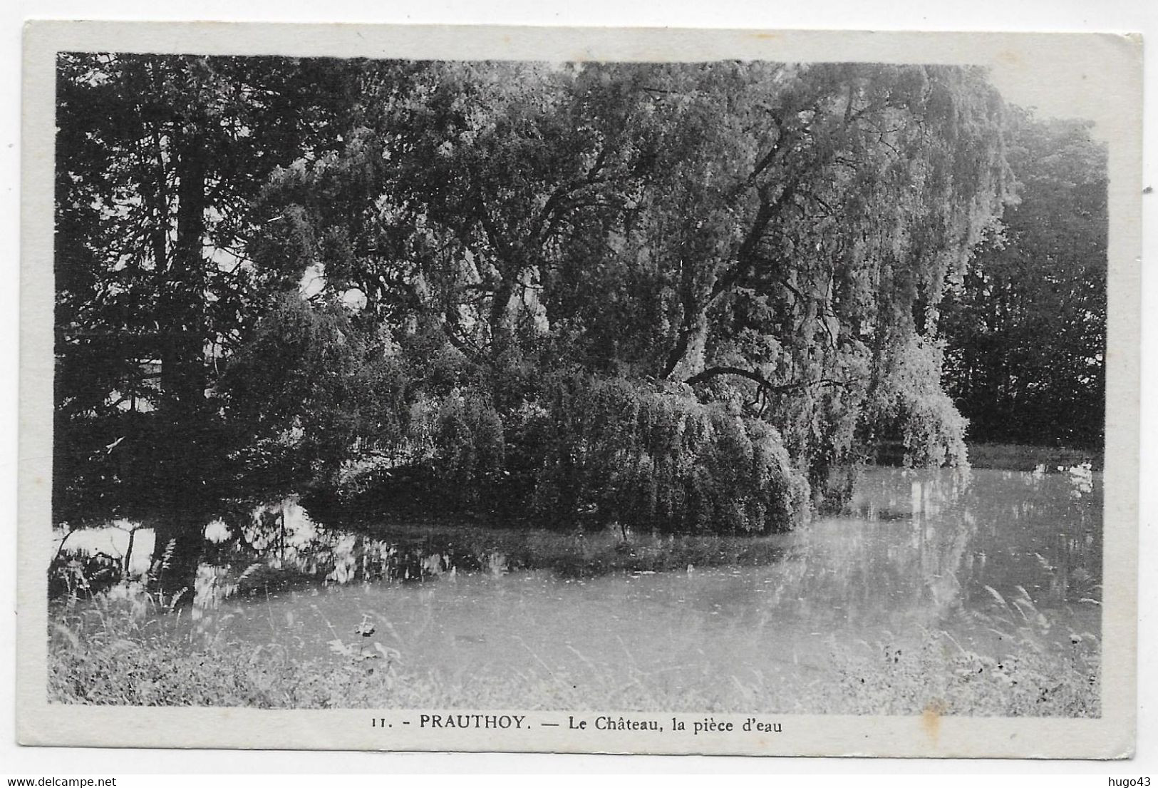 PRAUTHOY - N° 11 - LE CHATEAU - LA PIECE D' EAU - CPA NON VOYAGEE - Prauthoy