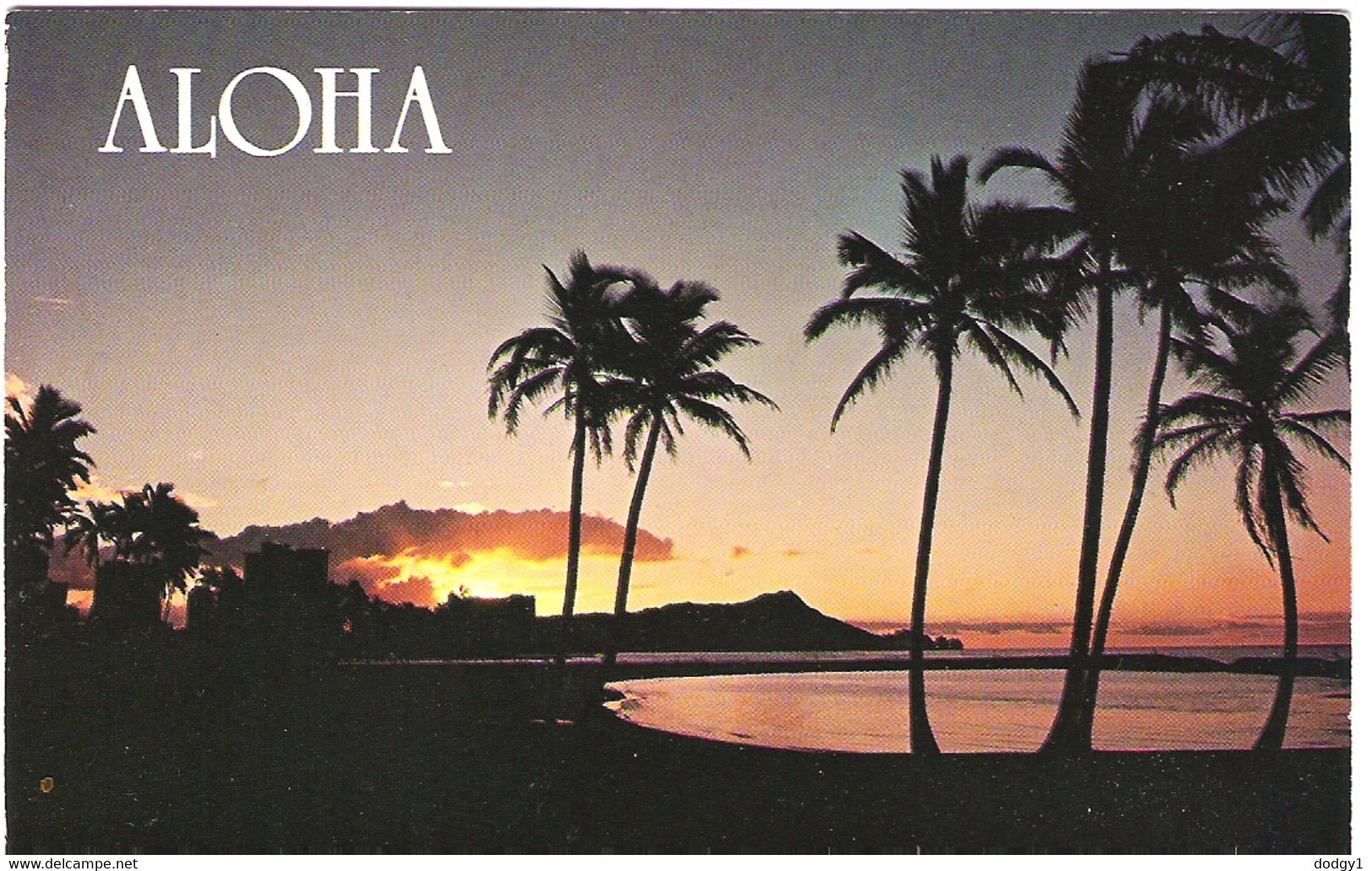 DIAMOND HEAD, OAHU, HAWAII, UNITED STATES. Circa 1992 USED POSTCARD. A9 - Oahu