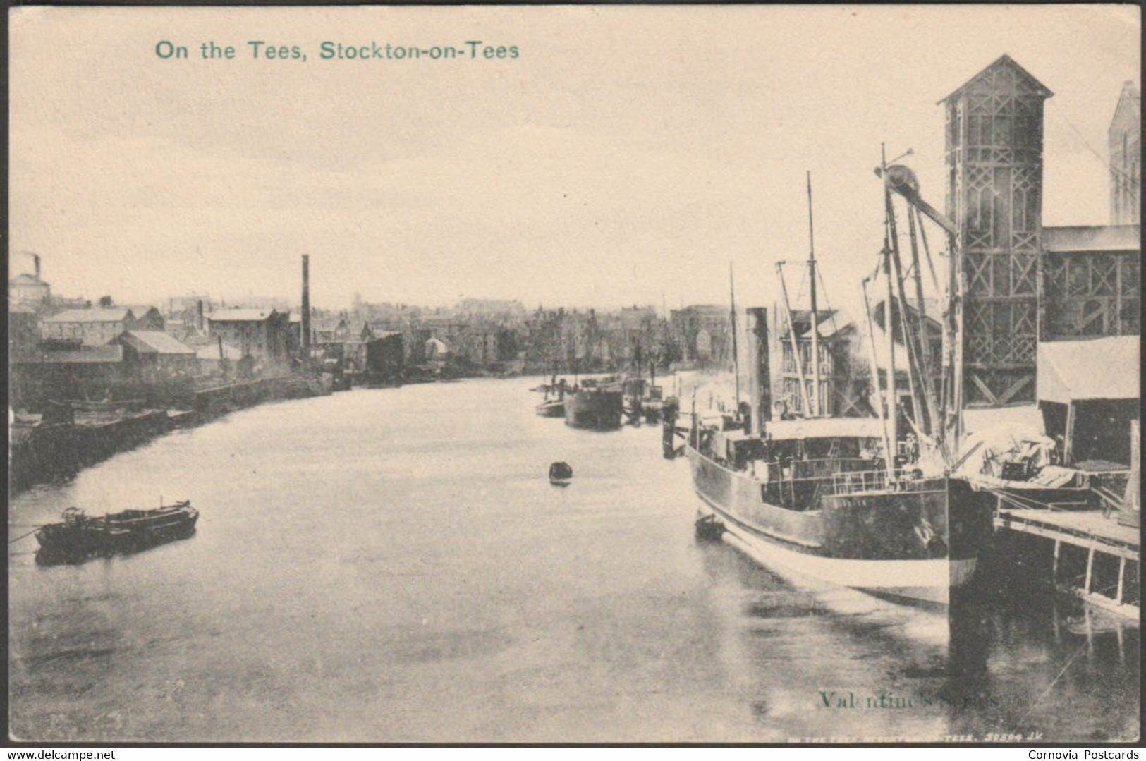 On The Tees, Stockton-on-Tees, Durham, C.1905 - Valentine's Postcard - Stockton-on-tees